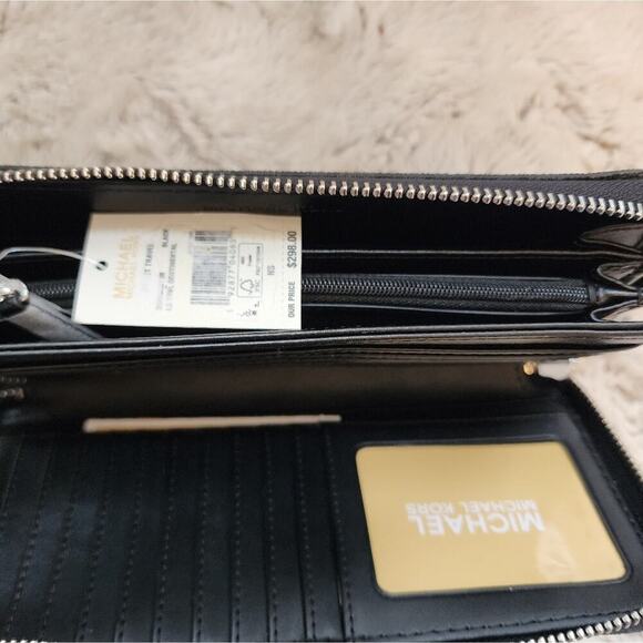 MICHEAL KORS MONEDERO BLACK WALLET 8.5 X 4 - Picture 3 of 7